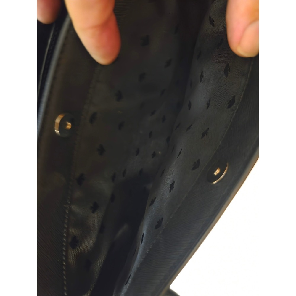 Kate Spade New York Black Saffiano Leather Triple Compartment Satchel Handbag - Picture 4 of 7